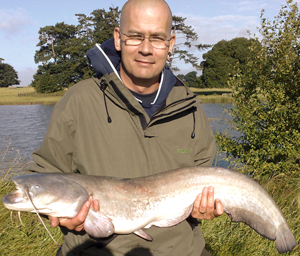 Cliff Stubbs 1st Catfish. Claydon Middle Lake