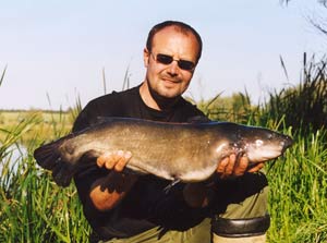 Alan Brudenell channel catfish, UK